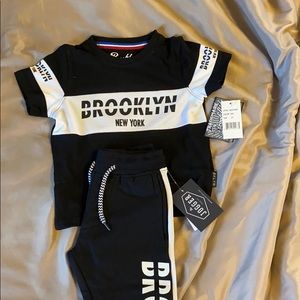 Brooklyn New York shirt and sweatpants
